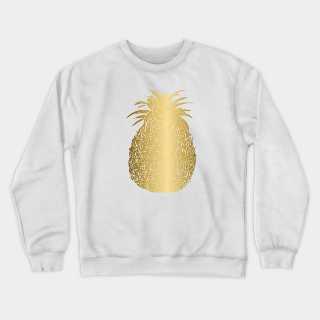 Gold Filled Pineapple Design Crewneck Sweatshirt by PurposelyDesigned